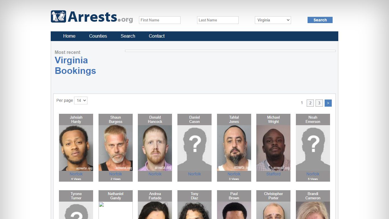 Virginia Arrests and Inmate Search